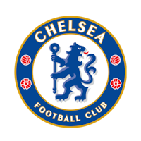 Chelsea Football Club logo featuring a blue lion rampant, surrounded by a circular blue and yellow border with the club's name.